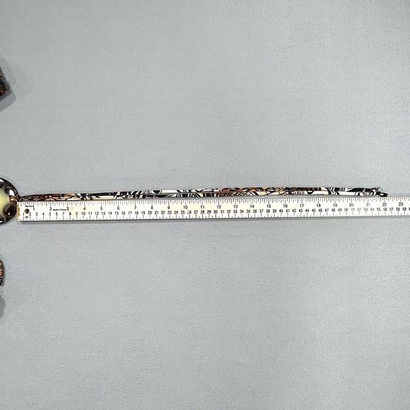 Caren Sport Dress Women's 3X Orange Black Brown Tan Halter Tie Neck Midi Print - Picture 10 of 16